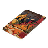 wetenschapsfiche Futuristic City Flying Car Magneet (Linkerzijde)