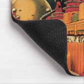  wetenschapsfiche Futuristic City Flying Car Muismat (Hoek)