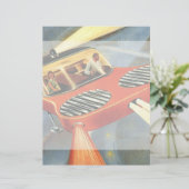  wetenschapsfiche Futuristische vliegende auto (Staand voorkant)