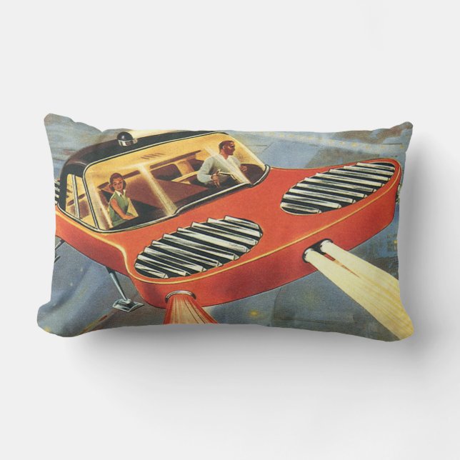  wetenschapsfiche Futuristische vliegende auto Kussen (Voorkant)