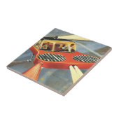  wetenschapsfiche Futuristische vliegende auto Tegeltje (Zijkant)