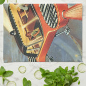  wetenschapsfiche Futuristische vliegende auto Theedoek (Gevouwen)