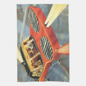  wetenschapsfiche Futuristische vliegende auto Theedoek (Verticaal)