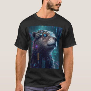 Wetenschapsfiche Gevolveerde dierlijke robot otter T-shirt