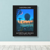 Wetenschapsfiche Interstellaire cruises Caspar Lin Canvas Afdruk (Insitu (Houten vloer))