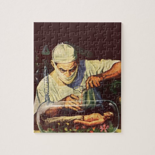  Wetenschapsfiche, Laboratory Mad Scientist Legpuzzel (Verticaal)