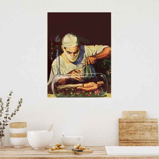  Wetenschapsfiche, Laboratory Mad Scientist Poster (Keuken)