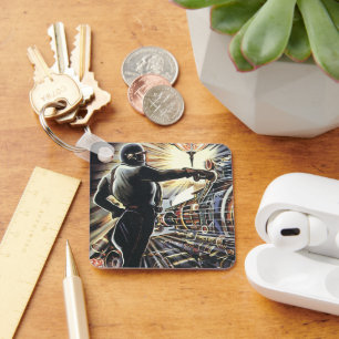  wetenschapsfiche Sci Fi futuristische machines Sleutelhanger