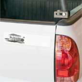  wetenschapsfiche Steampunk Airship Eclipse Bumpersticker (Op Truck)