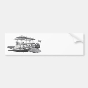 wetenschapsfiche Steampunk Airship Eclipse Bumpersticker