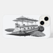 wetenschapsfiche Steampunk Airship Eclipse Case-Mate iPhone Case (Achterkant (horizontaal))