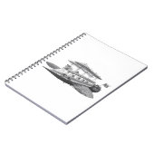  wetenschapsfiche Steampunk Airship Eclipse Notitieboek (Linkerzijde)