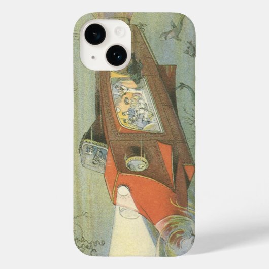  Wetenschapsfiche Steampunk-onderzeeër in Zee Case-Mate iPhone Case (Achterkant)