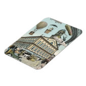  Wetenschapsfiche, Victoriaans Steam Punk Stad Magneet (Linkerzijde)