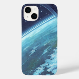  Wetenschapsfilm, Aarde bij nacht met sterren Case-Mate iPhone 14 Hoesje