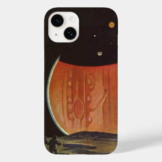 Wetenschapsfilm, astronauten op Ganymede Case-Mate iPhone Case (Achterkant)