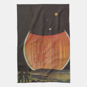 Wetenschapsfilm, astronauten op Ganymede Theedoek