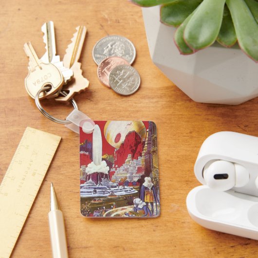 Wetenschapsfilm, de verloren stad van Atlantis Sleutelhanger (Bureau)