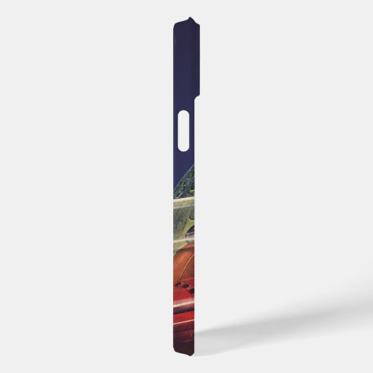 Wetenschapsfilm, Futuristic City op maan Case-Mate iPhone Case (Achterkant / Rechts)