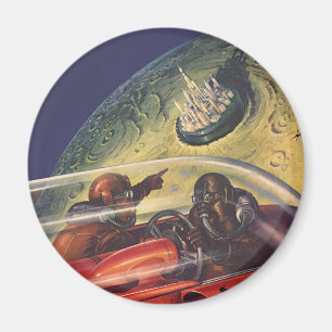 Wetenschapsfilm, Futuristic City op maan Magneet