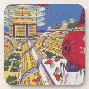 Wetenschapsfilm, Futuristic New York City Bier Onderzetter