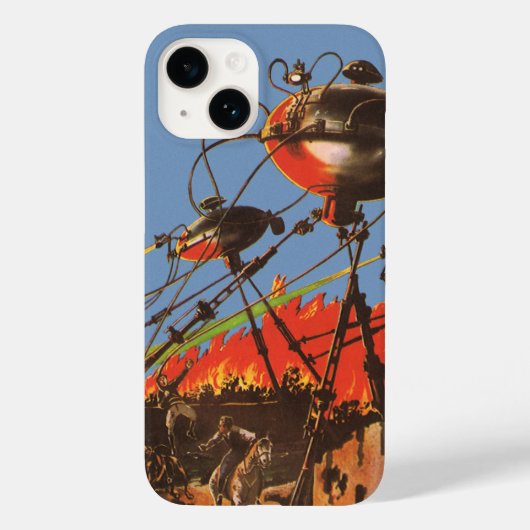 Wetenschapsfilm HG Wells War of the Worlds Case-Mate iPhone Case (Achterkant)