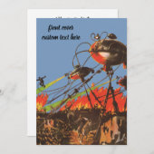 Wetenschapsfilm HG Wells War of the Worlds Kaart (Voorkant / Achterkant)