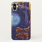 Wetenschapsfilm, Sci Fi Astronauts op maan Case-Mate iPhone Case (Achterkant)