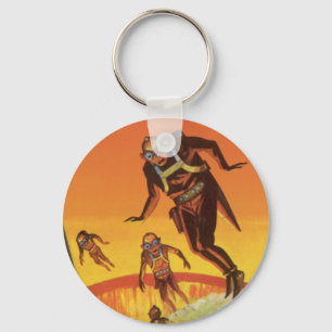  Wetenschapsfilm, Sci Fi buitenaardse wezens in de Sleutelhanger