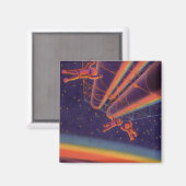  Wetenschapsfilm, Sci Fi Rainbow Astronauts Magneet (Voorkant / Achterkant)