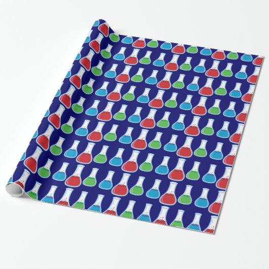 Wetenschapsflessen Cadeaupapier (Uitgerold)