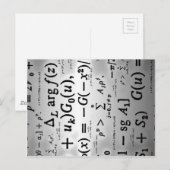 Wetenschapsformules Briefkaart (Voorkant / Achterkant)