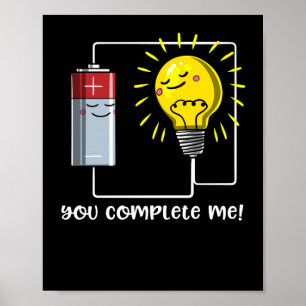 Wetenschapsfysica, je maakt me compleet Funny Joke Poster