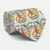 wetenschapskerij, laboratoriumwetenschappers eten stropdas (Opgerold)