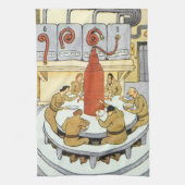 wetenschapskerij, laboratoriumwetenschappers eten theedoek (Verticaal)