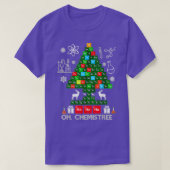 Wetenschapskerstmis Oh Chemist Tree Chemistree Che T-shirt (Design voorkant)