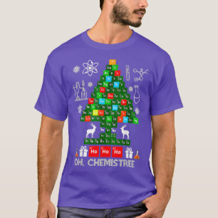 Wetenschapskerstmis Oh Chemist Tree Chemistree Che T-shirt