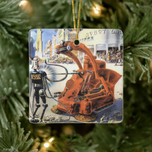 wetenschapsketen Futuristische City Alien Wars Keramisch Ornament