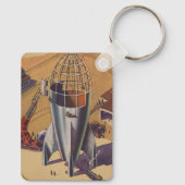 wetenschapsketen, Sci Fi, een Rocket Sleutelhanger (Achterkant)