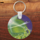  wetenschapsketen Sci Fi Groene Bubble Planet Sleutelhanger (Voorkant)