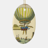 wetenschapsketen Steampunk Hot Air ballon Keramisch Ornament (Rechts)