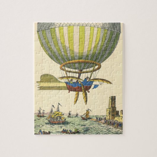 wetenschapsketen Steampunk Hot Air ballon Legpuzzel (Verticaal)