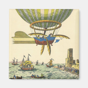 wetenschapsketen Steampunk Hot Air ballon Magneet