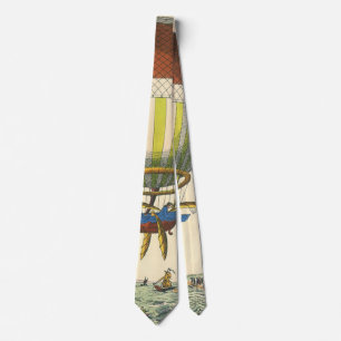  wetenschapsketen Steampunk Hot Air ballon Stropdas