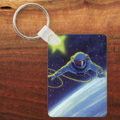  wetenschapskeuforonaut op een ruimtevaart sleutelhanger (Voorkant)