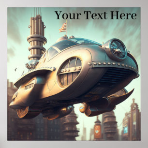  wetenschapskeuze: spectaculaire vliegende auto's poster