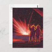 wetenschapskeuzes Alien Red Planet Explosion Briefkaart (Voorkant / Achterkant)