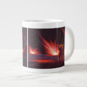  wetenschapskeuzes Alien Red Planet Explosion Extra Grote Beker (Voorkant rechts)