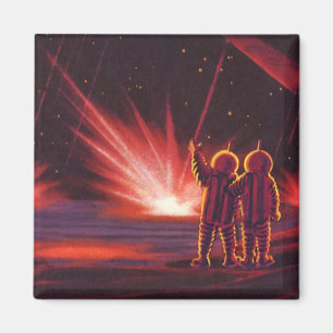 wetenschapskeuzes Alien Red Planet Explosion Magneet