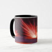  wetenschapskeuzes Alien Red Planet Explosion Mok (Voorkant links)